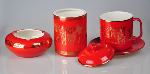 【海客4頭詩(shī)詞紅瓷茶具 茶道 中國(guó)千年文化】?jī)r(jià)格,廠(chǎng)家,圖片,茶具套裝,安徽海客玻璃器皿有限責(zé)任公司-